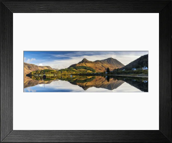 Framed Print : Pap of Glen Coe Reflecting in Loch Leven, Highland Region, Scotland Framed Print : Pap of Glen Coe Reflecting in Loch Leven, Highland Region, Scotland