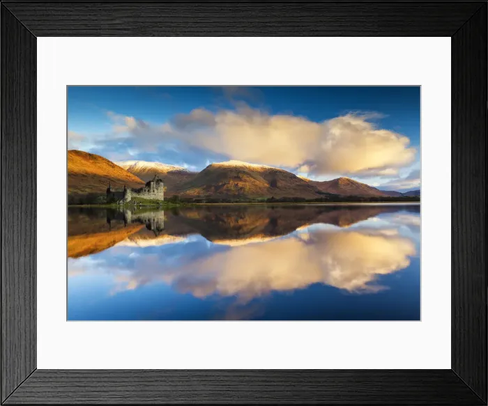 Framed Print : Kilchurne Castle Reflecting in Loch Awe, Argyll & Bute, Scotland Framed Print : Kilchurne Castle Reflecting in Loch Awe, Argyll & Bute, Scotland