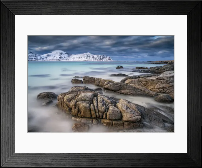 Framed Print : Ramberg Beach, Lofoten Islands, Norway Framed Print : Ramberg Beach, Lofoten Islands, Norway