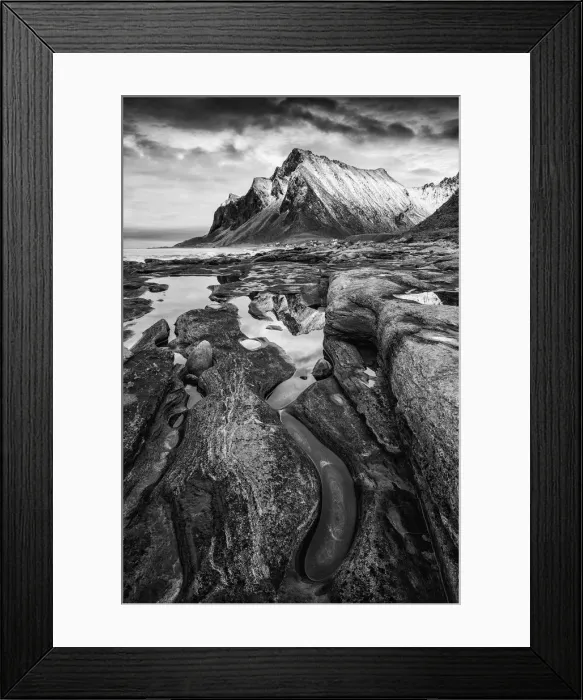 Framed Print : Tidepool Reflections, Vikten, Lofoten Islands, Norway Framed Print : Tidepool Reflections, Vikten, Lofoten Islands, Norway