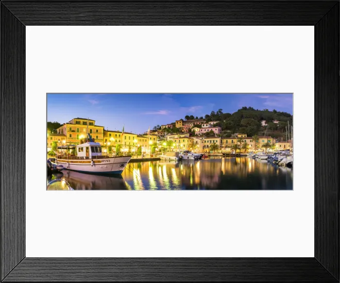 Framed Print : Porto Azzuro at Twilight, Elba, Tuscany, Italy Framed Print : Porto Azzuro at Twilight, Elba, Tuscany, Italy