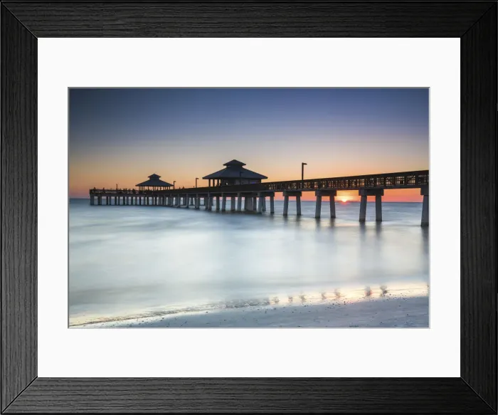 Framed Print : Fort Myers Pier at Sunset, Florida, USA Framed Print : Fort Myers Pier at Sunset, Florida, USA