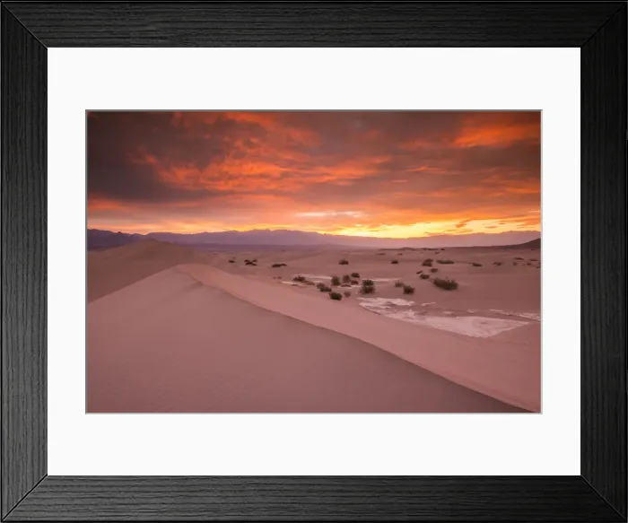 Framed Print : Mesquite Dunes at Sunrise, Death Valley National Park, California, USA Framed Print : Mesquite Dunes at Sunrise, Death Valley National Park, California, USA