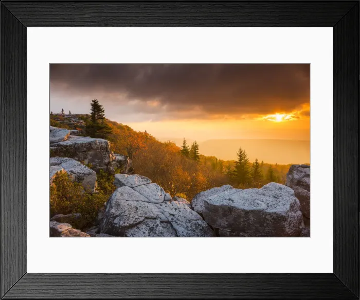 Framed Print : Bear Rocks at Sunrise, Dolly Sods Wilderness, West Virginia, USA Framed Print : Bear Rocks at Sunrise, Dolly Sods Wilderness, West Virginia, USA