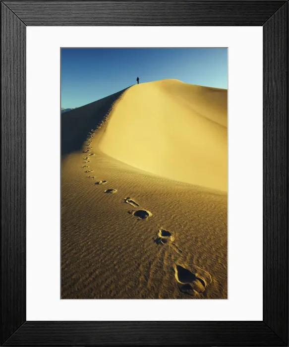 Framed Print : Mesquite Dunes, Stovepipe Wells, Death Valley National Park, California, USA