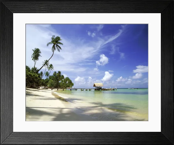 Framed Print : Pigeon Point, Tobago, Caribbean Framed Print : Pigeon Point, Tobago, Caribbean