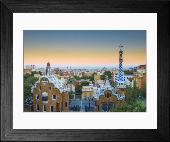 Framed Print : Park Guell, Barcelona, Spain Framed Print : Park Guell, Barcelona, Spain