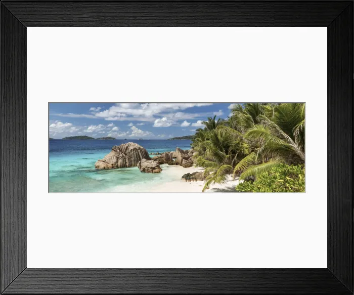 Framed Print : Anse Patate Beach, La Digue, Seychelles Framed Print : Anse Patate Beach, La Digue, Seychelles