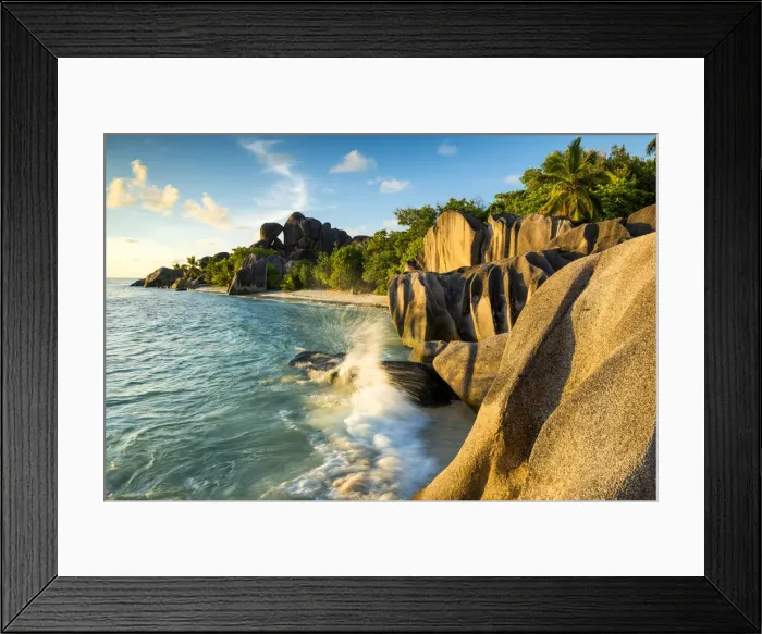 Framed Print : Anse Source d Argent, La Digue, Seychelles Framed Print : Anse Source d Argent, La Digue, Seychelles