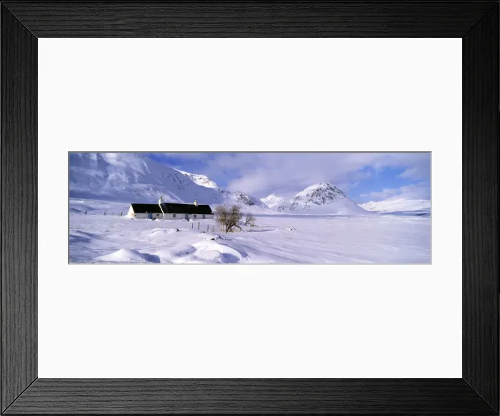 Framed Print : White Corries in Winter, Glen Coe, Highland Region, Scotland Framed Print : White Corries in Winter, Glen Coe, Highland Region, Scotland