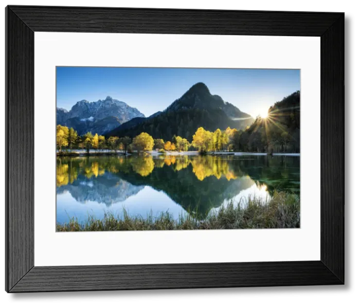 Framed Print : Jasna Lake in Autumn, near Kranjska Gora, Slovenia, Europe Framed Print : Jasna Lake in Autumn, near Kranjska Gora, Slovenia, Europe