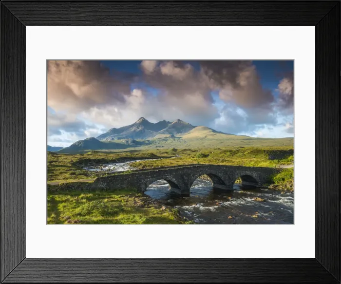 Framed Print : Stone Bridge & The Cuillins, Sligachan, Isle of Skye, Scotland Framed Print : Stone Bridge & The Cuillins, Sligachan, Isle of Skye, Scotland
