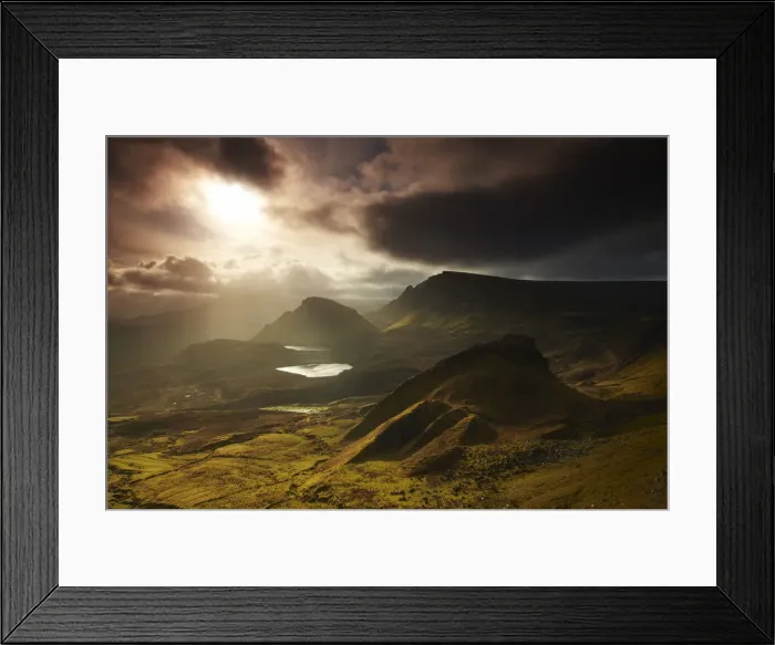 Framed Print : Dawn on the Trotternish, near The Quirang, Isle of Skye, Highland Region, Scotland Framed Print : Dawn on the Trotternish, near The Quirang, Isle of Skye, Highland Region, Scotland