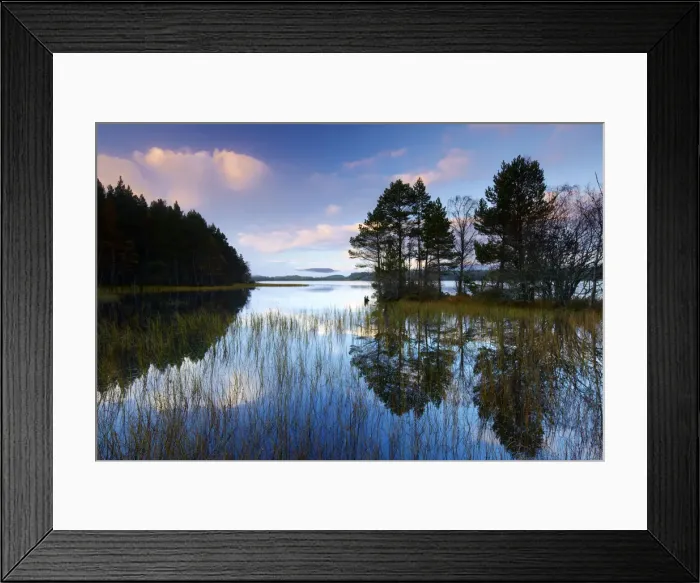 Framed Print : Loch Garten Reflections, Highland Region, Scotland Framed Print : Loch Garten Reflections, Highland Region, Scotland