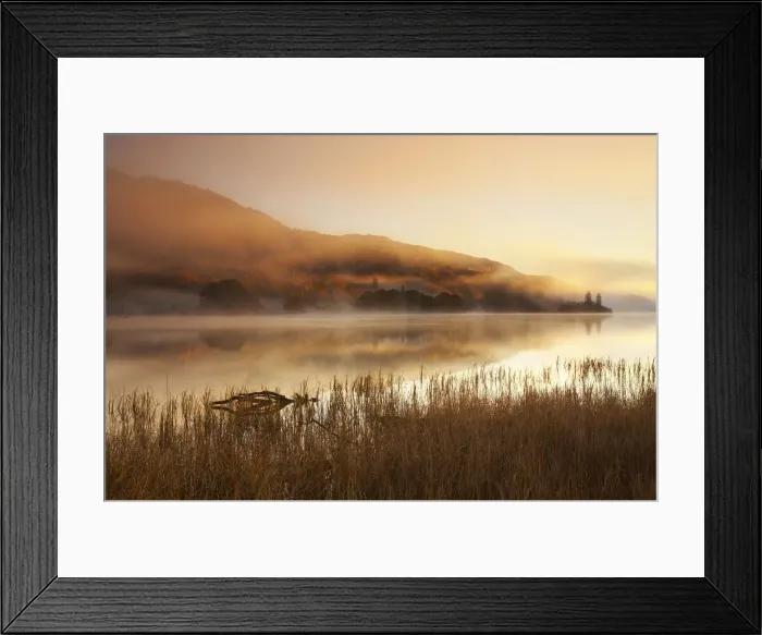 Framed Print : Mist over Loch Achray, The Trossachs National Park, Central Region, Scotland Framed Print : Mist over Loch Achray, The Trossachs National Park, Central Region, Scotland