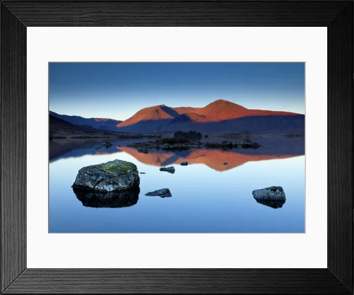 Framed Print : Lochan na Achlaise Reflections, Rannoch Moor, Highland Region, Scotland Framed Print : Lochan na Achlaise Reflections, Rannoch Moor, Highland Region, Scotland