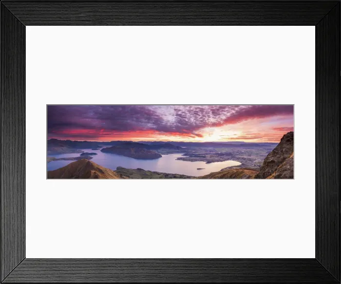Framed Print : Sunrise from Roys Peak, Wanaka, New Zealand Framed Print : Sunrise from Roys Peak, Wanaka, New Zealand