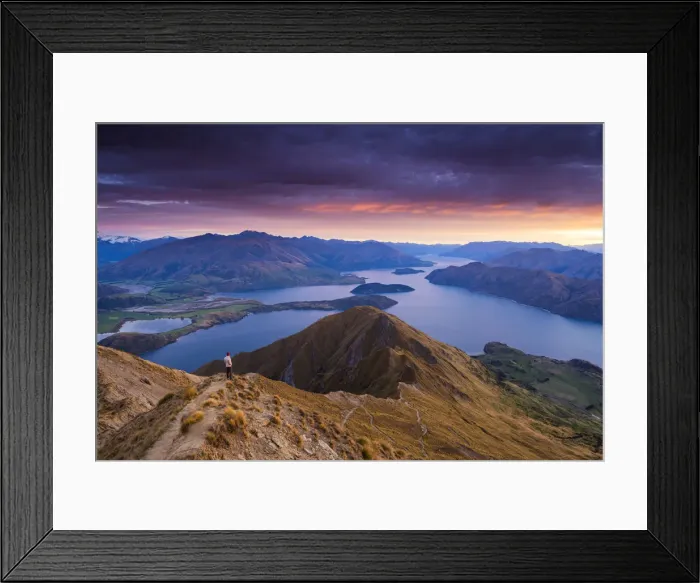 Framed Print : Sunrise from Roys Peak, Wanaka, New Zealand Framed Print : Sunrise from Roys Peak, Wanaka, New Zealand