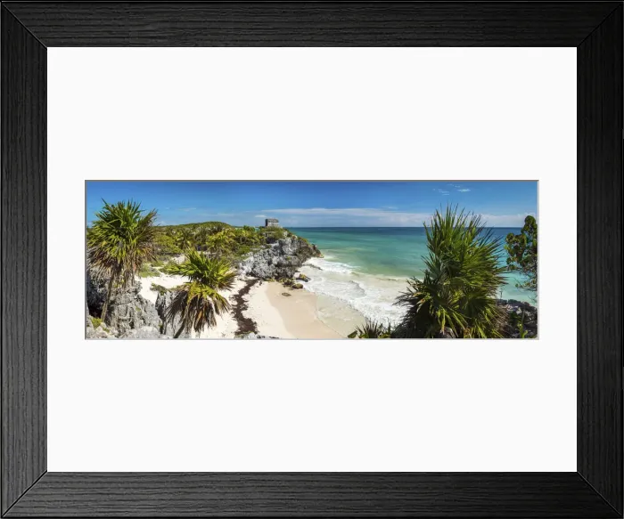 Framed Print : Mayan Temple Ruins & Beach, Tulum, Yucatan, Mexico Framed Print : Mayan Temple Ruins & Beach, Tulum, Yucatan, Mexico