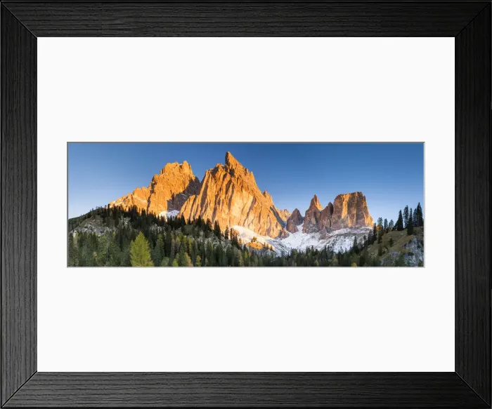 Framed Print : Dawn Light on Mt. Cristallo, Dolomites, South Tyrol, Italy Framed Print : Dawn Light on Mt. Cristallo, Dolomites, South Tyrol, Italy