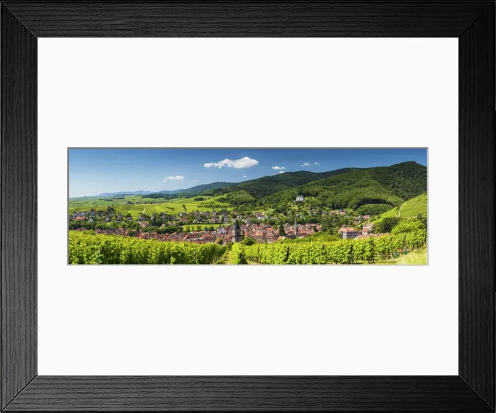 Framed Print : View above Ribeauville, Alsace, France Framed Print : View above Ribeauville, Alsace, France