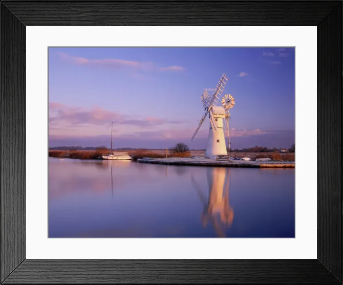 Framed Print : Thurne Mill Reflecting in River Thurne, Norfolk Broads National Park, Norfolk, England Framed Print : Thurne Mill Reflecting in River Thurne, Norfolk Broads National Park, Norfolk, England