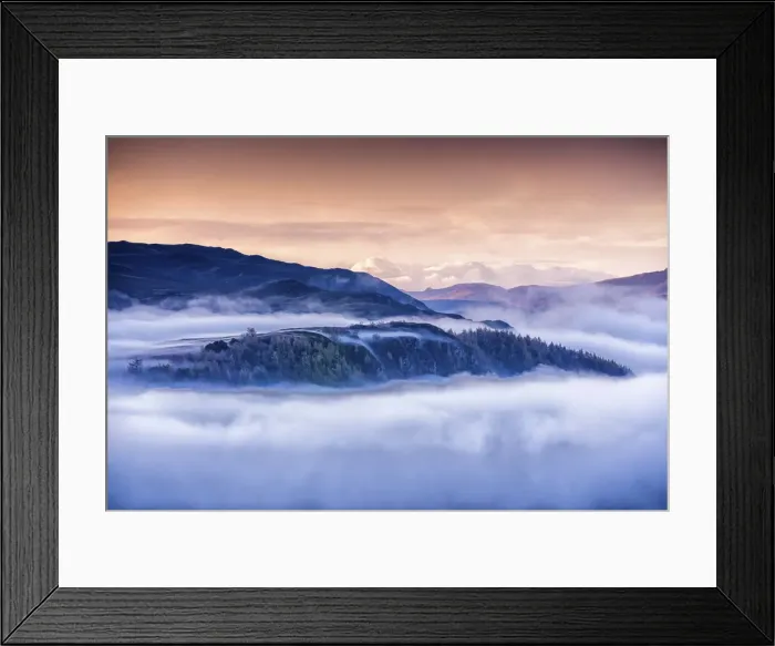 Framed Print : Mist Around Grand Fell, Lake District National Park, Cumbria, England Framed Print : Mist Around Grand Fell, Lake District National Park, Cumbria, England