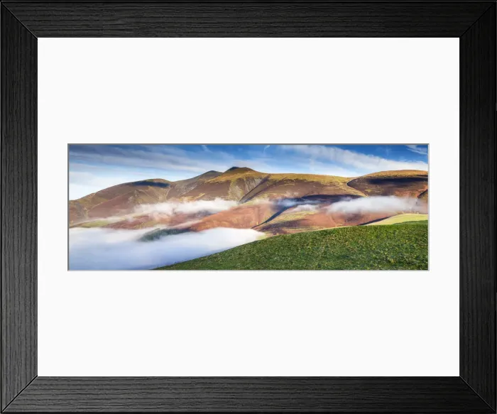 Framed Print : Mist Around Skiddaw, Lake District National Park, Cumbria, England Framed Print : Mist Around Skiddaw, Lake District National Park, Cumbria, England