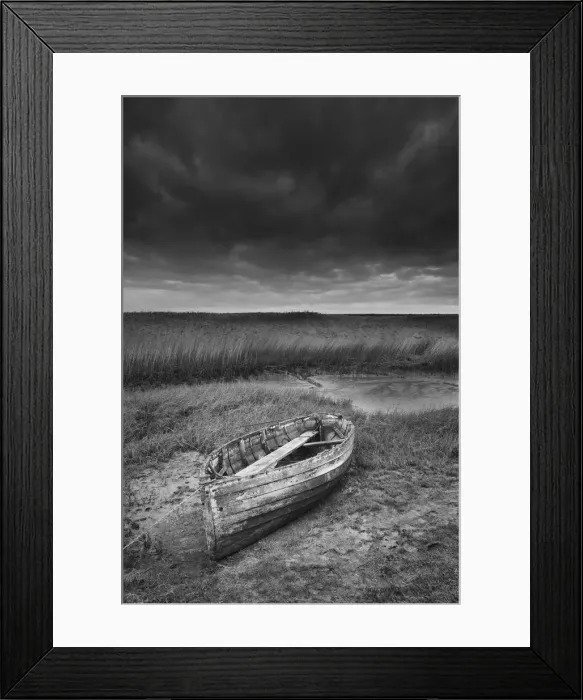 Framed Print : Waiting for High Tide, Brancaster Staithe, Norfolk, England Framed Print : Waiting for High Tide, Brancaster Staithe, Norfolk, England