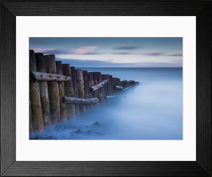 Framed Print : Sea & Groyne, Porlock Weir, Somerset, England Framed Print : Sea & Groyne, Porlock Weir, Somerset, England