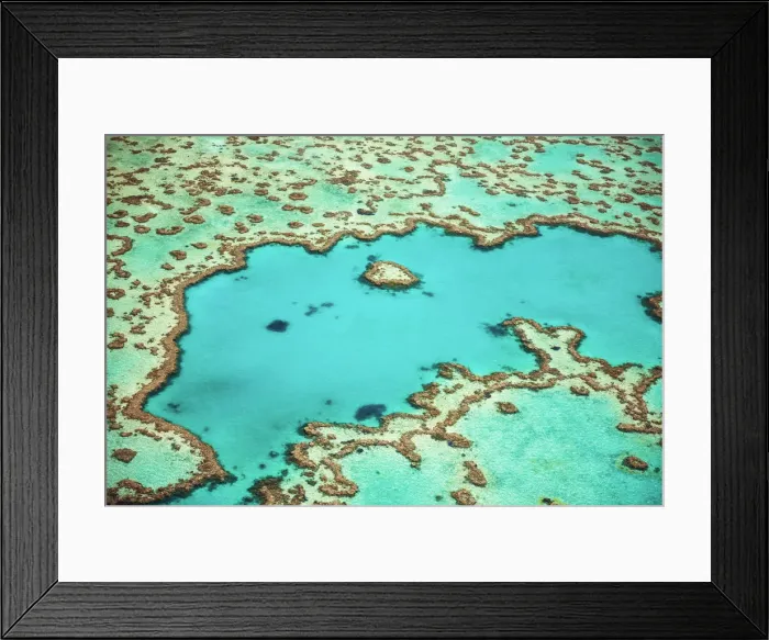 Framed Print : Great Barrier Reef, Queensland, Australia