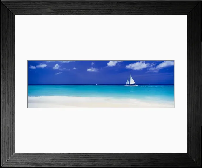 Framed Print : Sailboat off Manchebo Beach, Aruba, Lesser Antilles, Caribbean Framed Print : Sailboat off Manchebo Beach, Aruba, Lesser Antilles, Caribbean