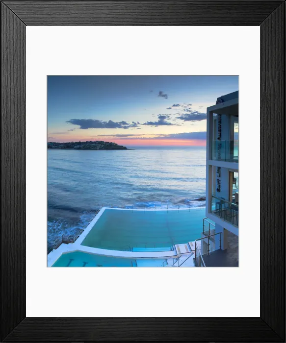 Framed Print : Bondi Icebergs swimming pool at dawn, Bondi Beach, Sydney, New South Wales, Australia Framed Print : Bondi Icebergs swimming pool at dawn, Bondi Beach, Sydney, New South Wales, Australia