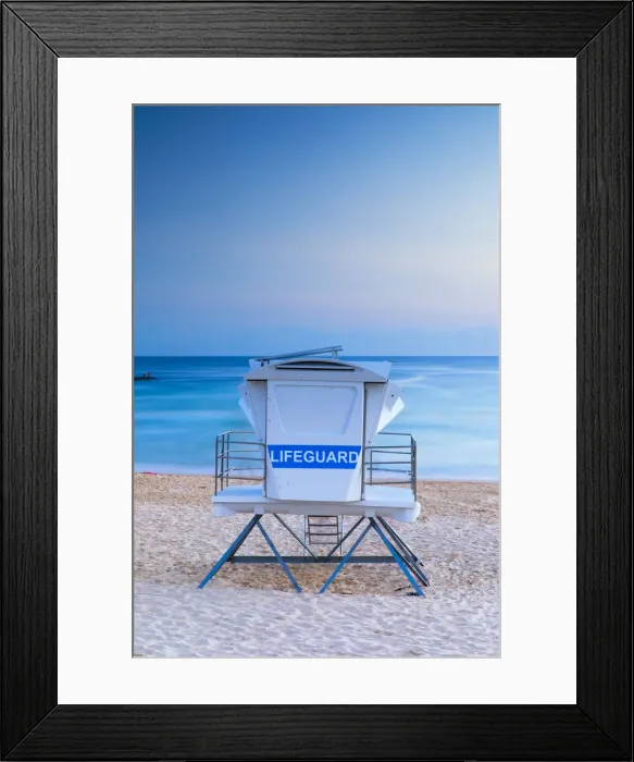 Framed Print : Lifeguard tower on Bondi Beach, Sydney, New South Wales, Australia