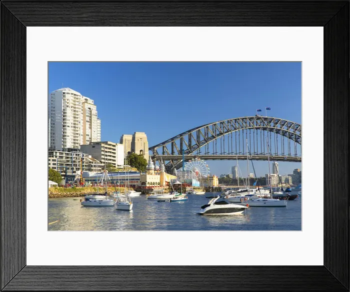 Framed Print : Sydney Harbour Bridge from Lavender Bay, Sydney, New South Wales, Australia Framed Print : Sydney Harbour Bridge from Lavender Bay, Sydney, New South Wales, Australia