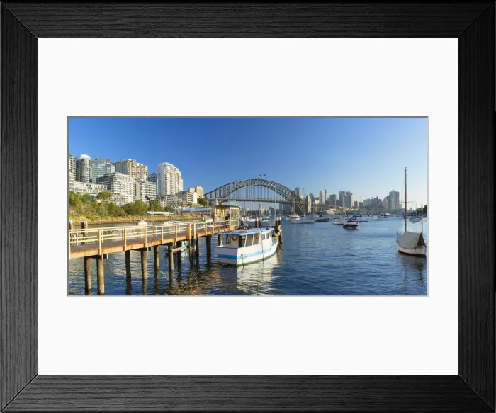 Framed Print : Sydney Harbour Bridge from Lavender Bay, Sydney, New South Wales, Australia Framed Print : Sydney Harbour Bridge from Lavender Bay, Sydney, New South Wales, Australia