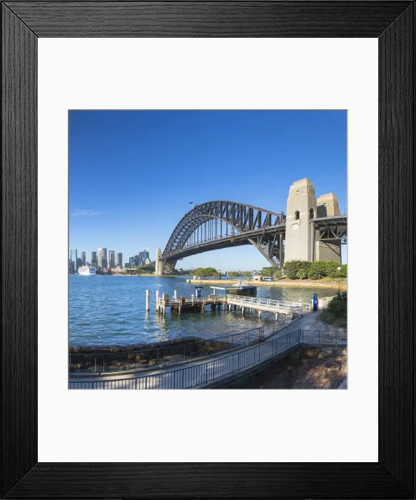 Framed Print : Sydney Harbour Bridge and skyline, Sydney, New South Wales, Australia Framed Print : Sydney Harbour Bridge and skyline, Sydney, New South Wales, Australia