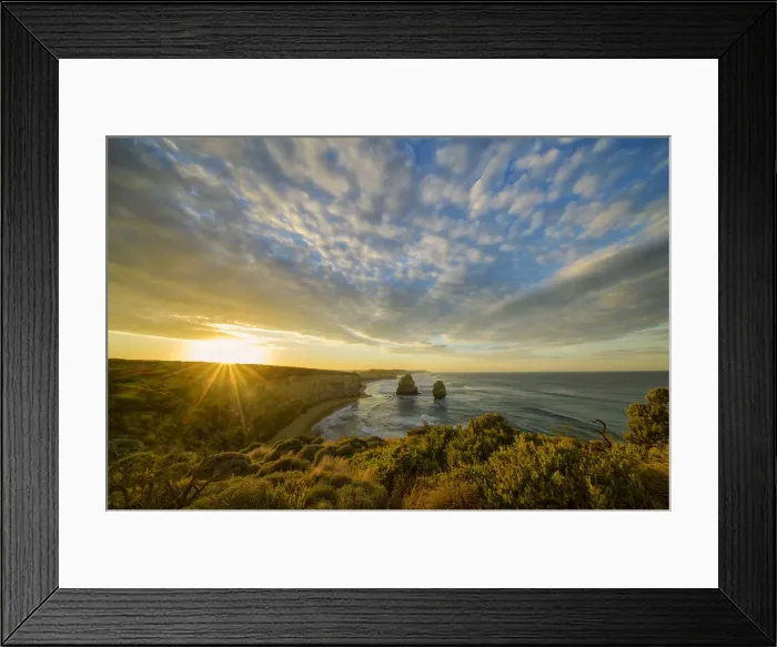Framed Print : Australia, Victoria, Sunrise at Port Campbell National Park Framed Print : Australia, Victoria, Sunrise at Port Campbell National Park