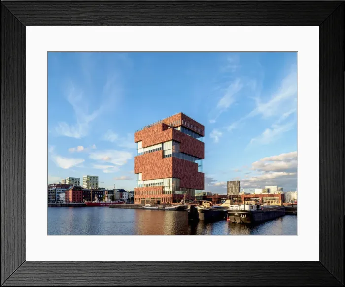 Framed Print : Museum aan de Stroom, MAS, Antwerp, Belgium Framed Print : Museum aan de Stroom, MAS, Antwerp, Belgium