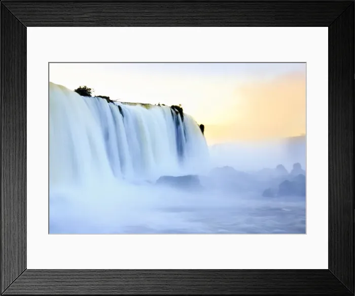 Framed Print : Brazil, Parana state, the Iguacu or Iguazu falls photographed from the Brazilian Framed Print : Brazil, Parana state, the Iguacu or Iguazu falls photographed from the Brazilian