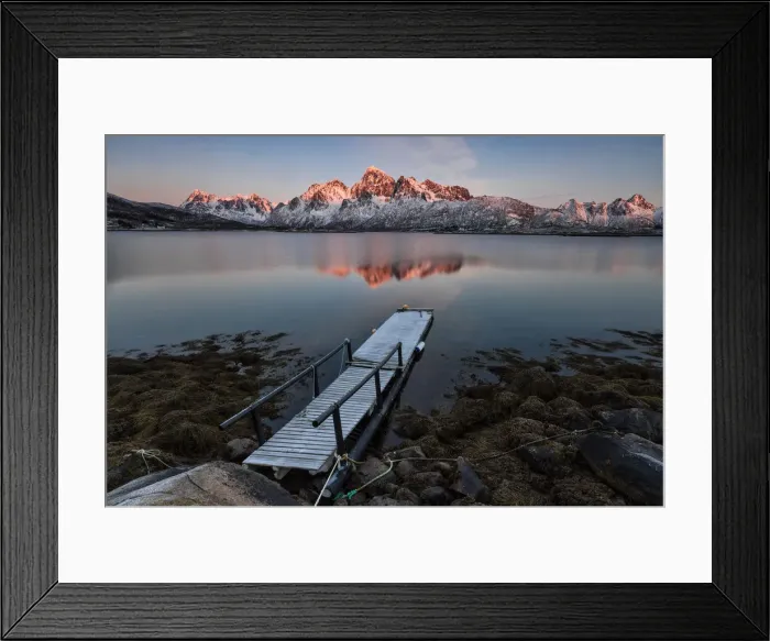 Framed Print : sunset at Vatterfjorden, municipality of Vagan, Lofoten Island, Norway Framed Print : sunset at Vatterfjorden, municipality of Vagan, Lofoten Island, Norway
