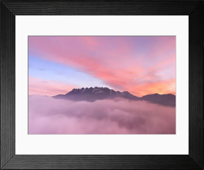 Framed Print : Colorful sunrise over Monte Resegone in a foggy morning. Lecco, Brianza, Lombardy, Italy Framed Print : Colorful sunrise over Monte Resegone in a foggy morning. Lecco, Brianza, Lombardy, Italy
