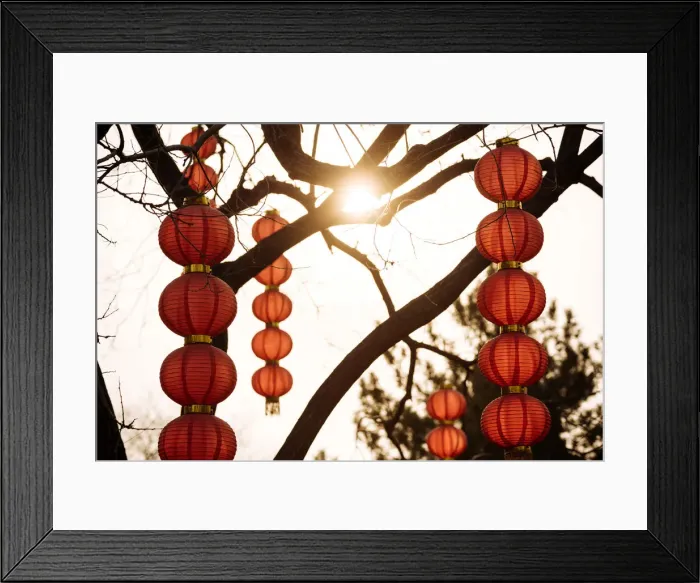 Framed Print : Traditional red Chinese lanterns, Forbidden City, Beijing, China Framed Print : Traditional red Chinese lanterns, Forbidden City, Beijing, China