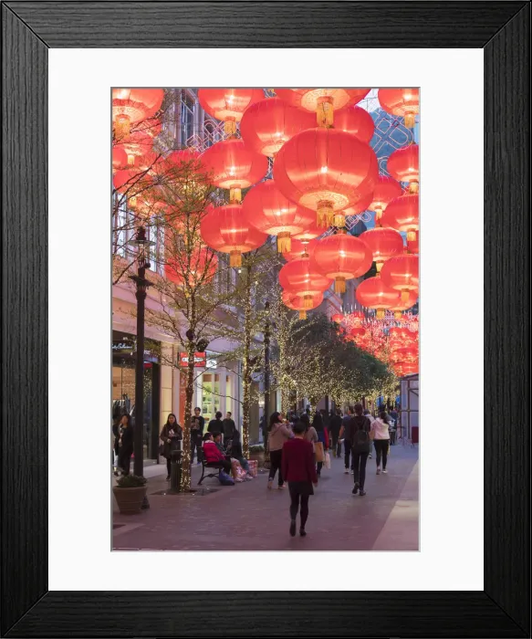 Framed Print : People walking along Lee Tung Avenue, Wan Chai, Hong Kong Island, Hong Kong Framed Print : People walking along Lee Tung Avenue, Wan Chai, Hong Kong Island, Hong Kong