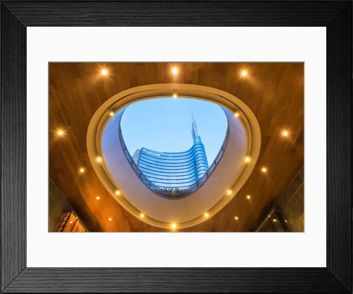 Framed Print : Milan, Lombardy, Italy. Gae Auelenti square with view of Unicredit Towers Framed Print : Milan, Lombardy, Italy. Gae Auelenti square with view of Unicredit Towers