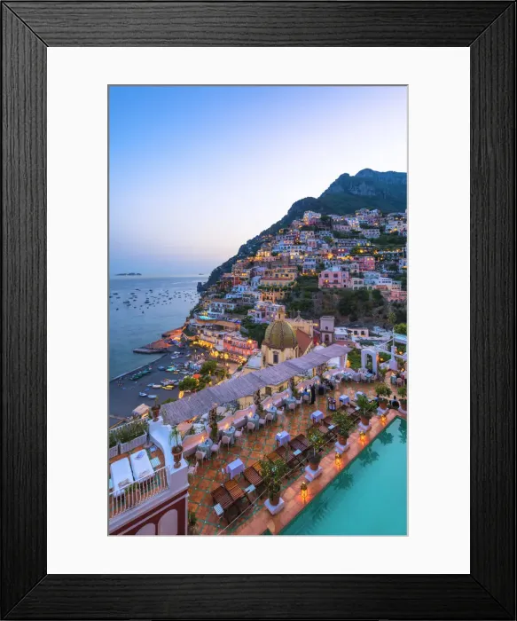 Framed Print : Positano, Amalfi coast, Salerno province, Campania, Italy View of the Positano village Framed Print : Positano, Amalfi coast, Salerno province, Campania, Italy View of the Positano village
