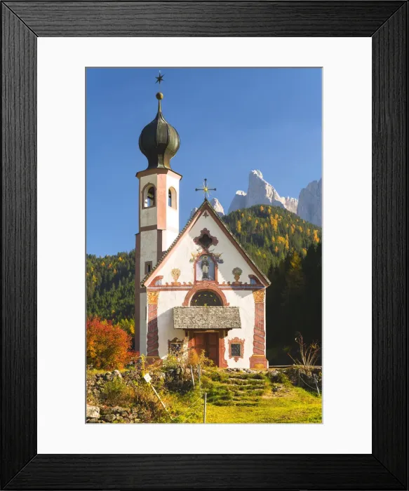 Framed Print : Funes valley, Trentino Alto Adige, Bolzano province, Italy Framed Print : Funes valley, Trentino Alto Adige, Bolzano province, Italy