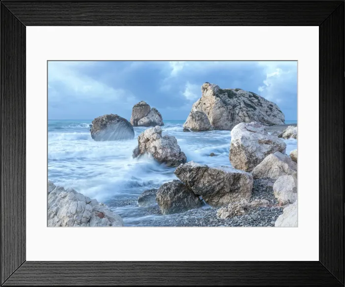 Framed Print : Cyprus, Paphos, Petra tou Romiou also known as Aphrodite's Rock at dawn Framed Print : Cyprus, Paphos, Petra tou Romiou also known as Aphrodite's Rock at dawn