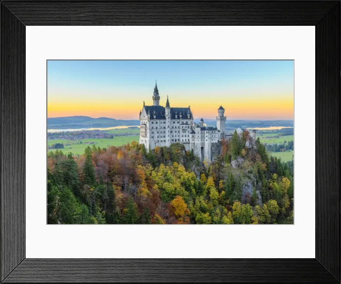 Framed Print : Schwangau, Bavaria, Germany, Europe. Neuschwanstein castle viewed from Marienbrucke Framed Print : Schwangau, Bavaria, Germany, Europe. Neuschwanstein castle viewed from Marienbrucke