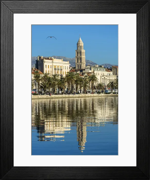 Framed Print : Waterfront with Cathedral of St. Domnius in the background, Split, Dalmatia, Croatia Framed Print : Waterfront with Cathedral of St. Domnius in the background, Split, Dalmatia, Croatia